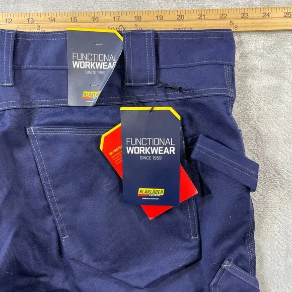 Blaklader 1676 FR Pants Mens 44x30 Blue Welding Work Outdoor Utility HRC 2 CAT 2